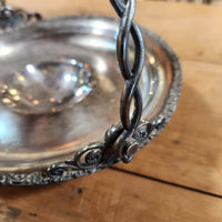 Antique Silver Bridal Basket