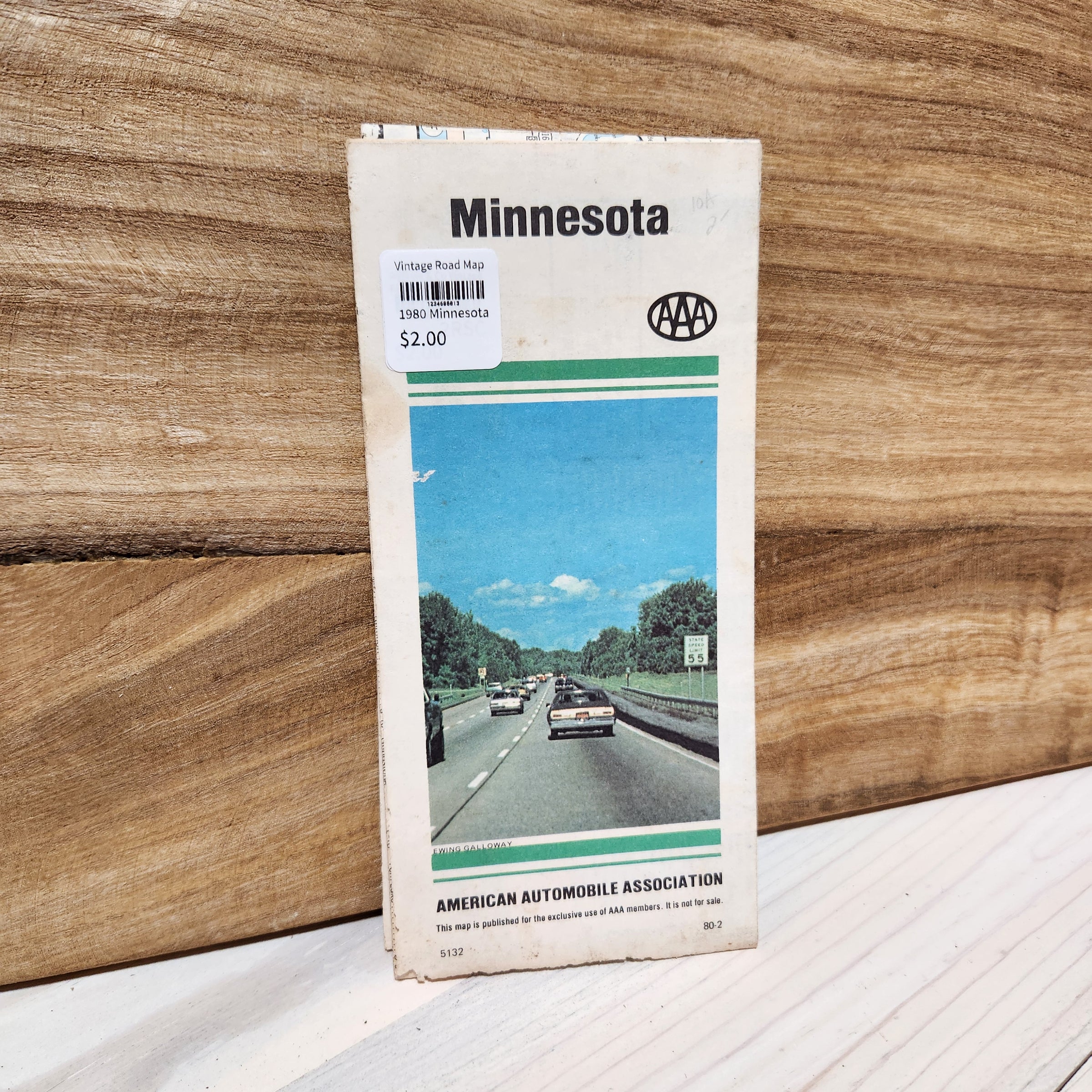 Vintage Road Map