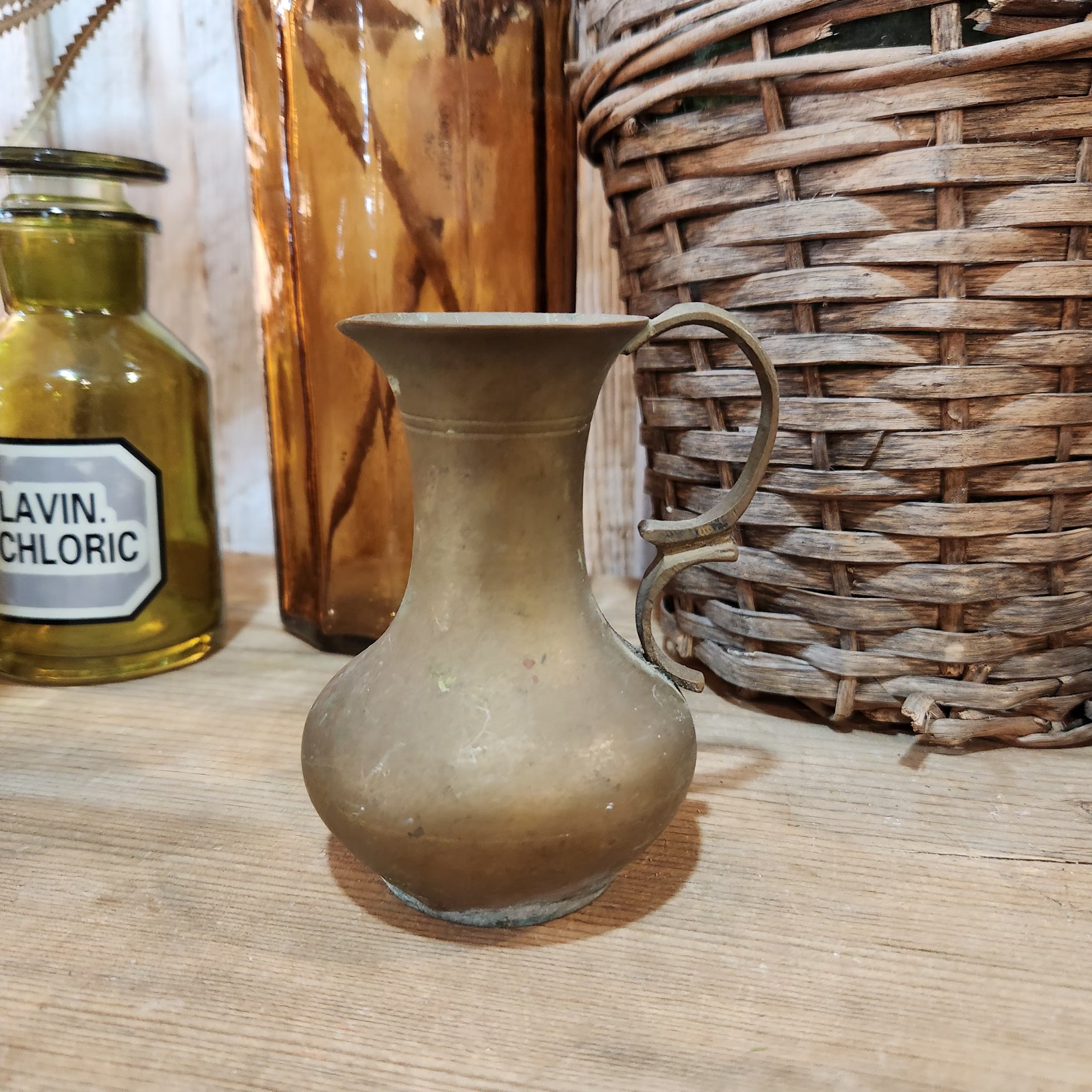 Vintage Mini Brass Pitcher