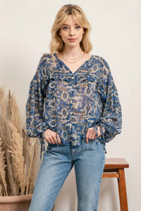 Ruffled Pattern Top