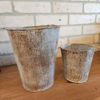 Rustic Tin Planter