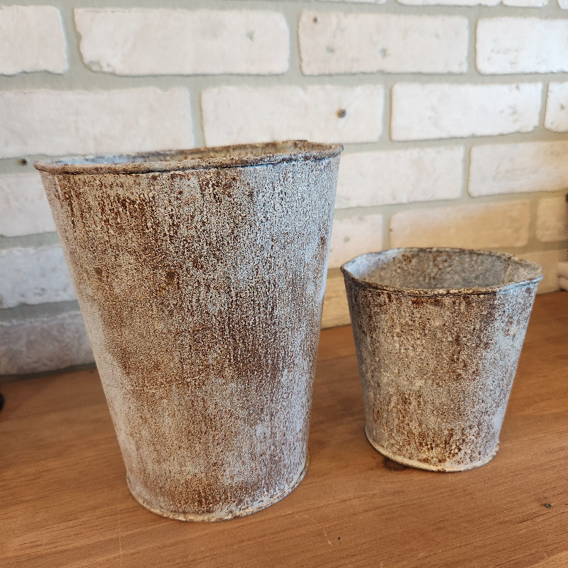 Rustic Tin Planter