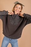 Fleece Half Zip Sweatshirt