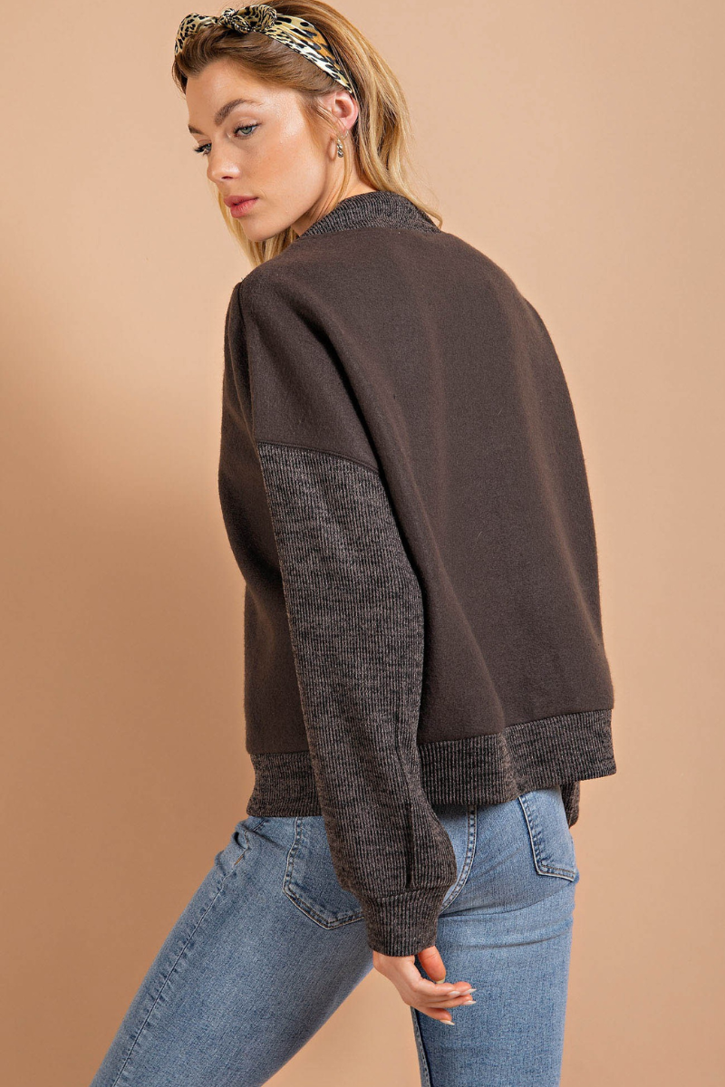 Fleece Half Zip Sweatshirt