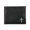 Silver Cross Black Leather Wallet