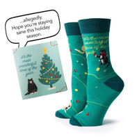 Holiday Card & Socks Set