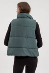 Solid Puffer Vest