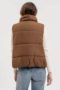 Solid Puffer Vest