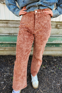 Suede Pants