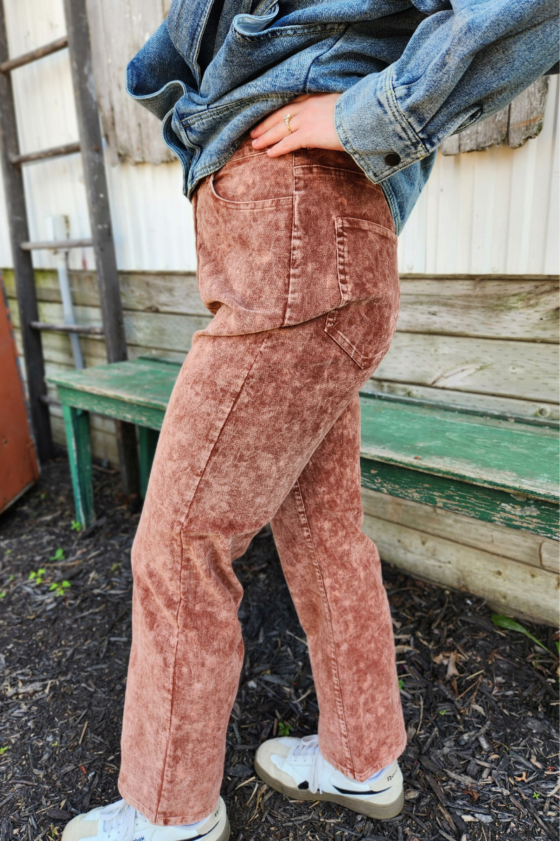 Suede Pants