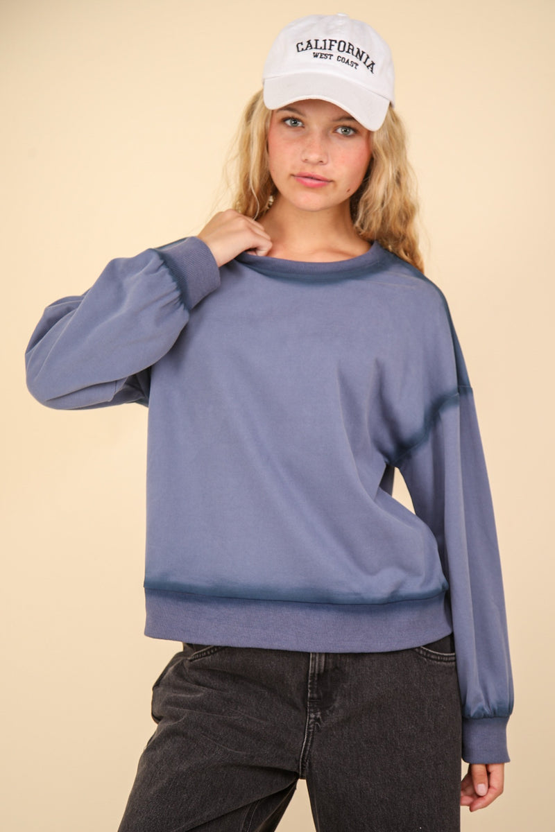 Contrast Seam Sweatshirt