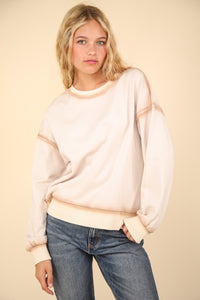 Contrast Seam Sweatshirt