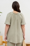 V-Neck Puff Sleeve Top