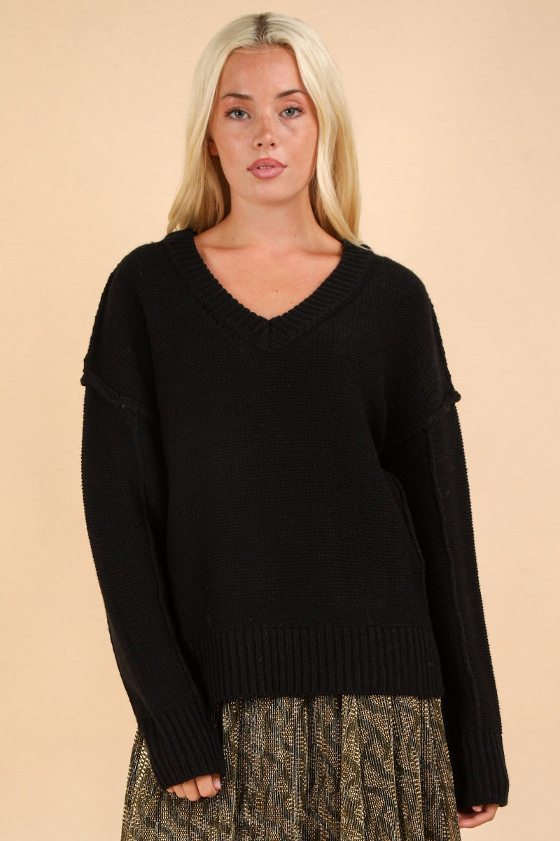 Oversized V-Neck Sweater