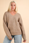 V-Neck Sweater Hoodie