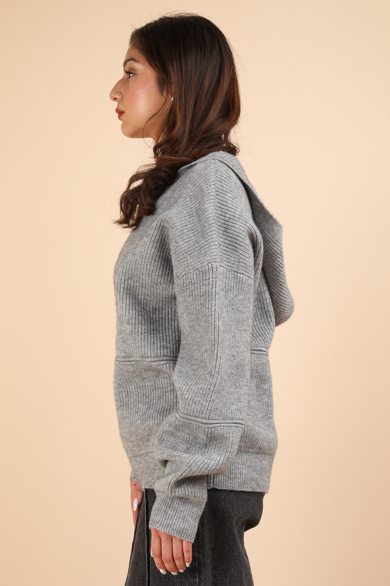 V-Neck Sweater Hoodie