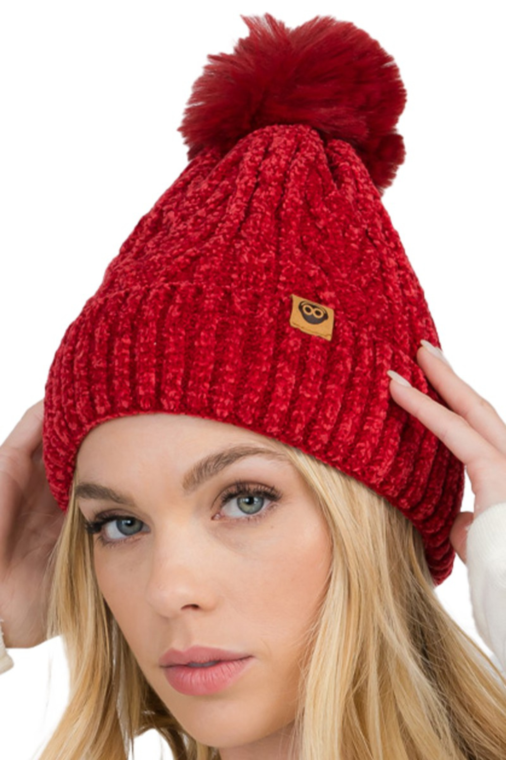 Chenille Sherpa Lined Hat