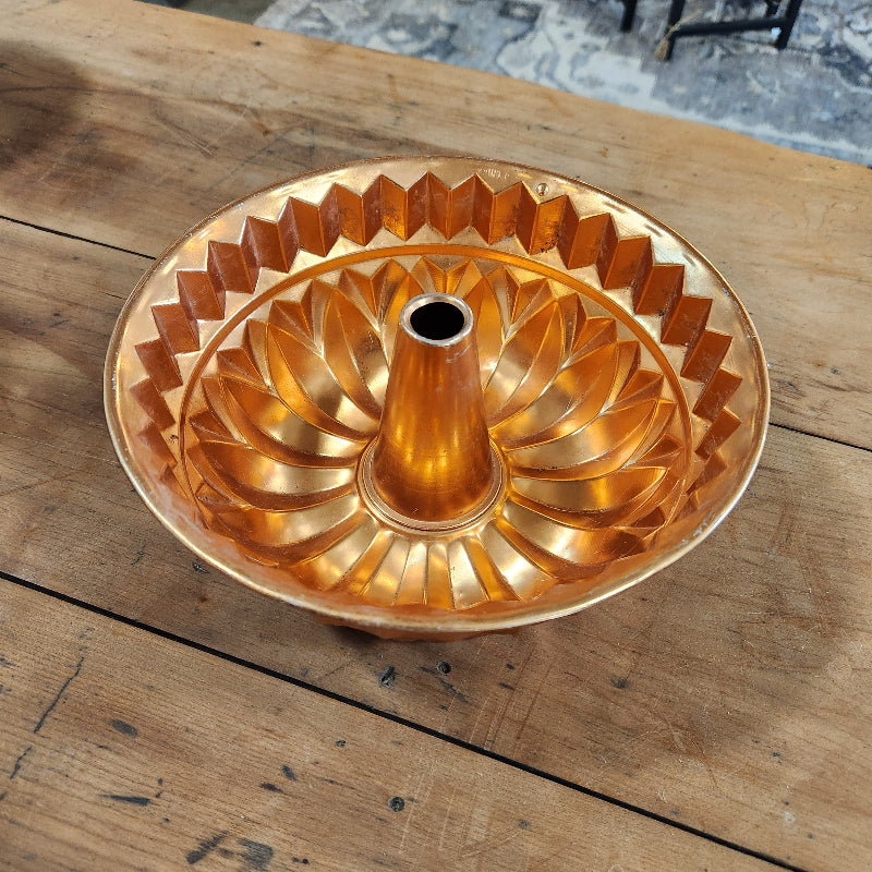 Vintage Copper Fluted Mold