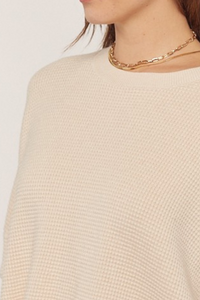 Waffle Texture Sweater