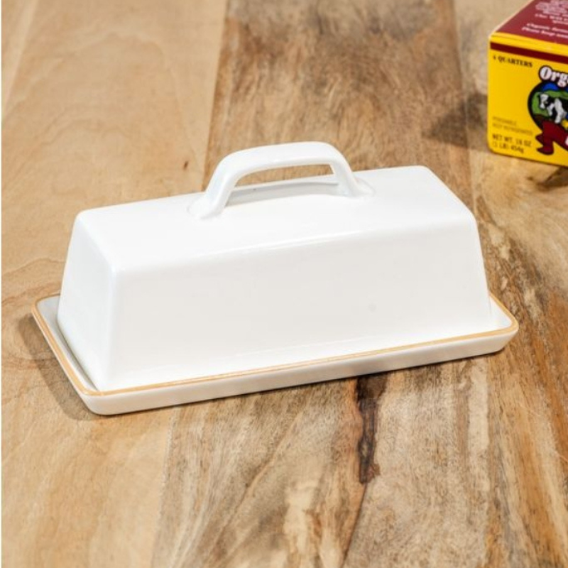 White Butter Dish