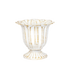 White & Gold Metal Cup