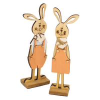 Wooden Apricot Bunny