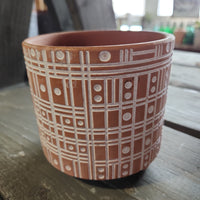 Terracotta Patterned Pot