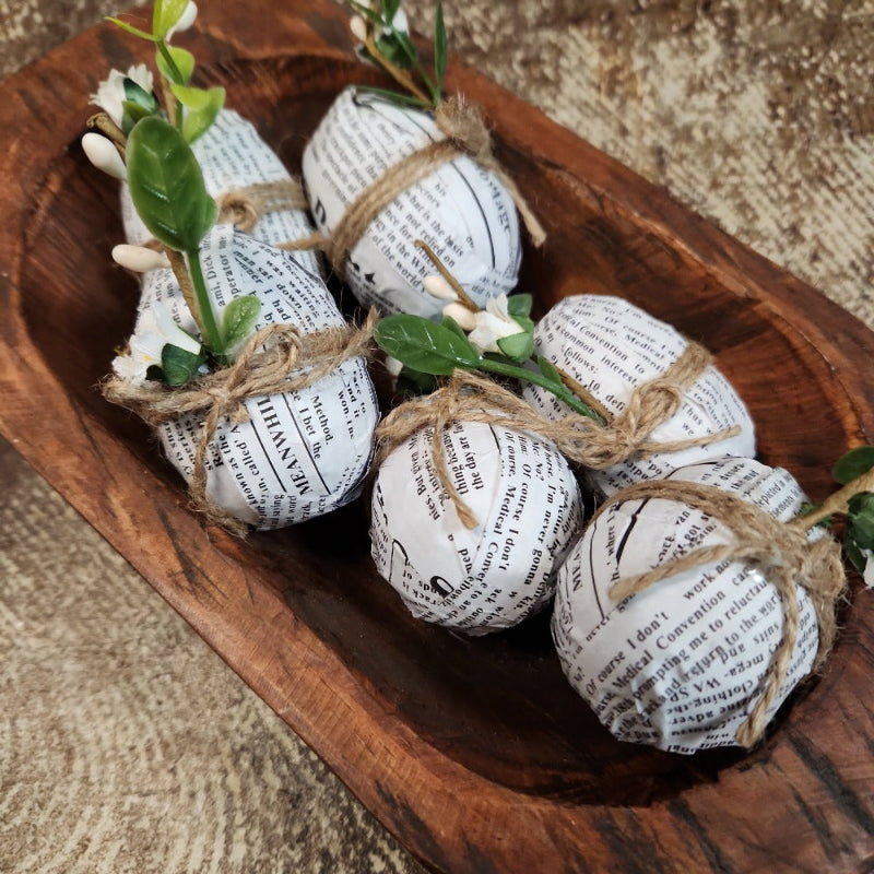 Bag of Book Print Eggs