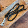 Black Wood Bead Garland 6'