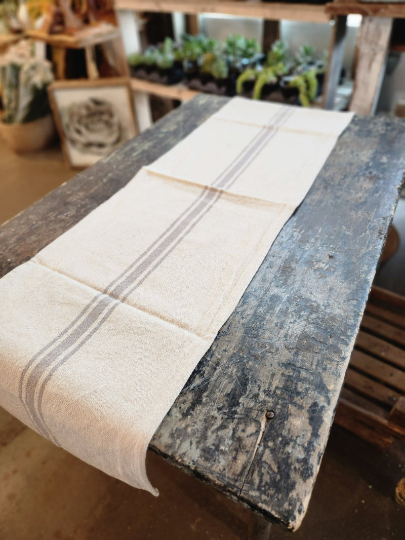 Grain Sack Striped Runner