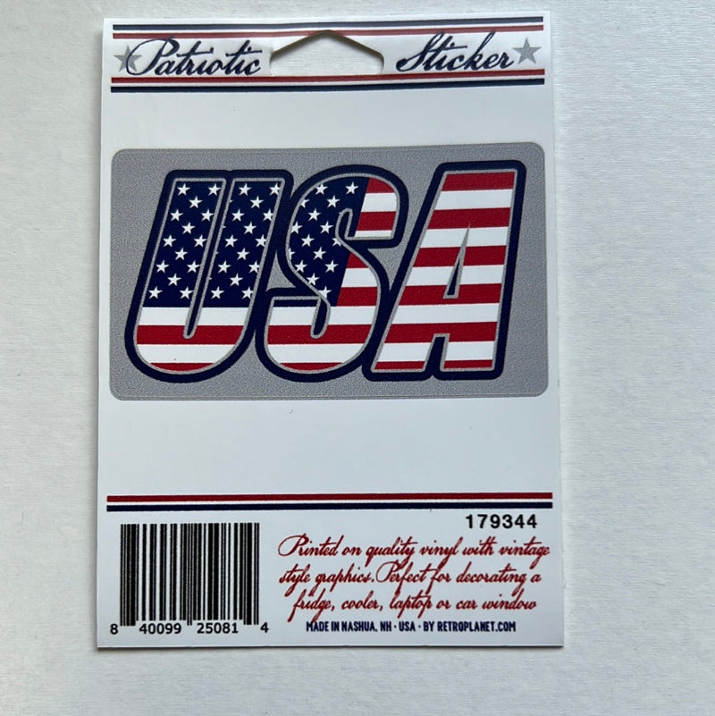 USA Flag Patriotic Mini Vinyl Stickers