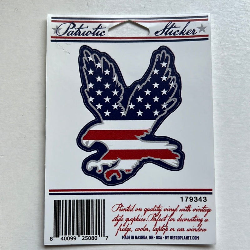 USA Flag Patriotic Mini Vinyl Stickers
