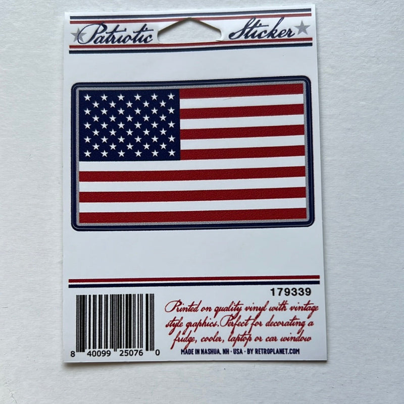 USA Flag Patriotic Mini Vinyl Stickers