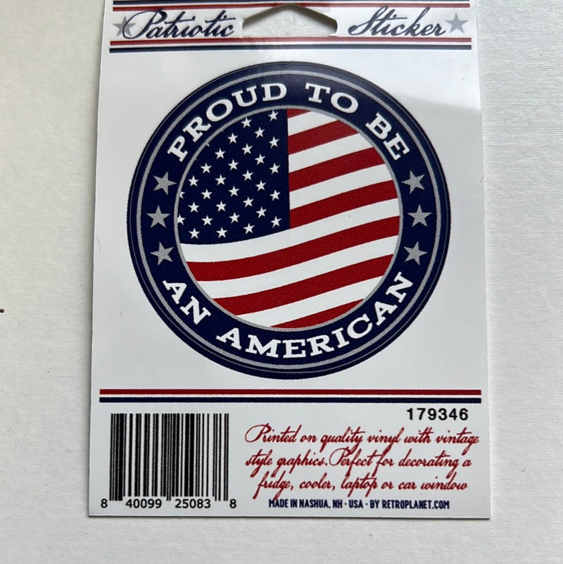 USA Flag Patriotic Mini Vinyl Stickers