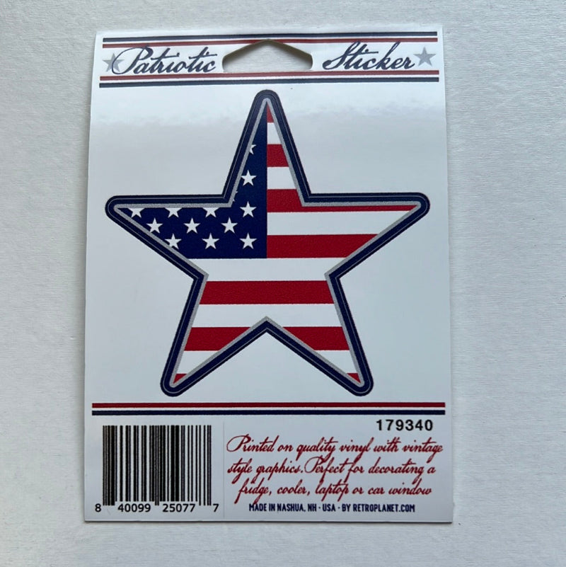 USA Flag Patriotic Mini Vinyl Stickers
