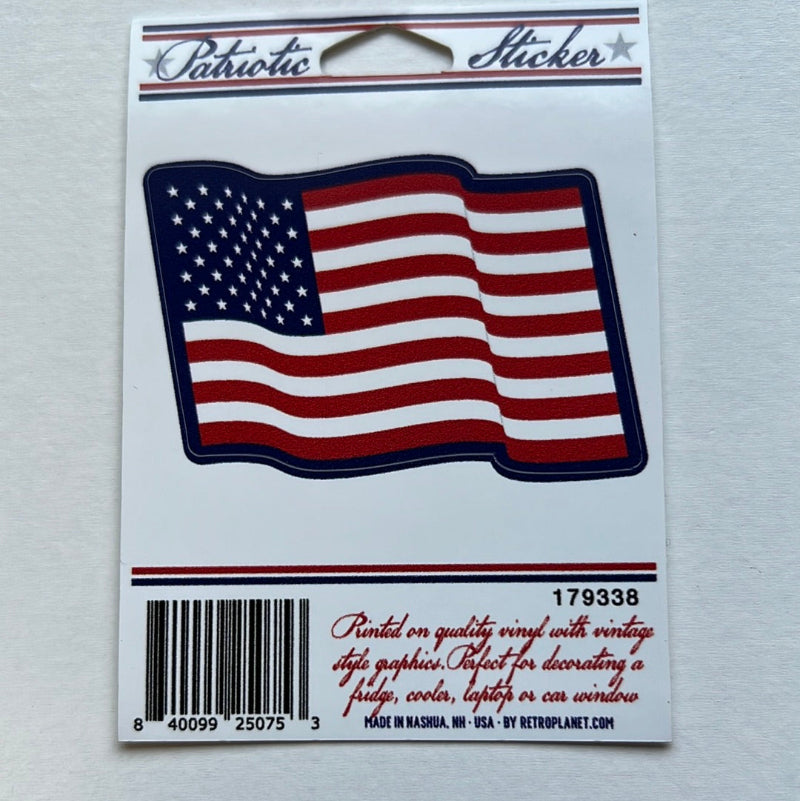 USA Flag Patriotic Mini Vinyl Stickers