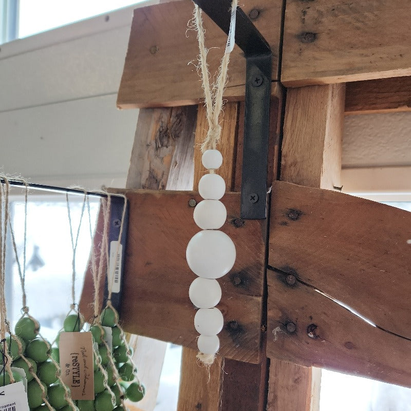 White Bead Ornament