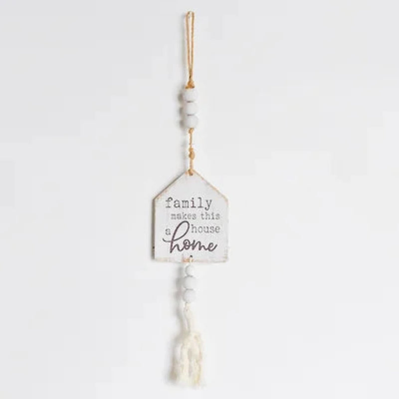 Hanging Home Bead Sign