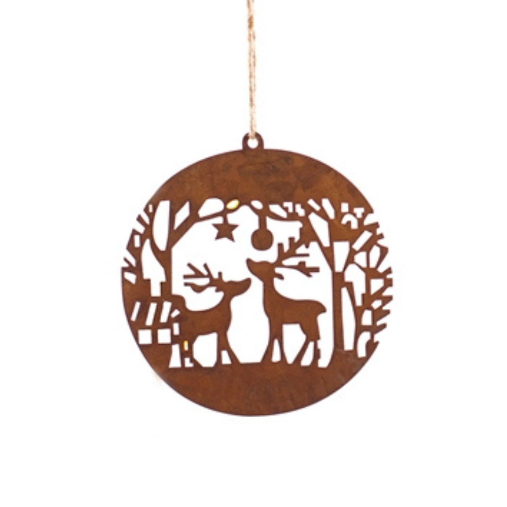 Rusty Deer Ornament