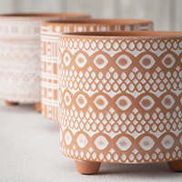 Terracotta Patterned Pot