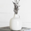 White Handle Vase
