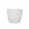 White Patterned Pot