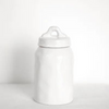 White Jar with Lid